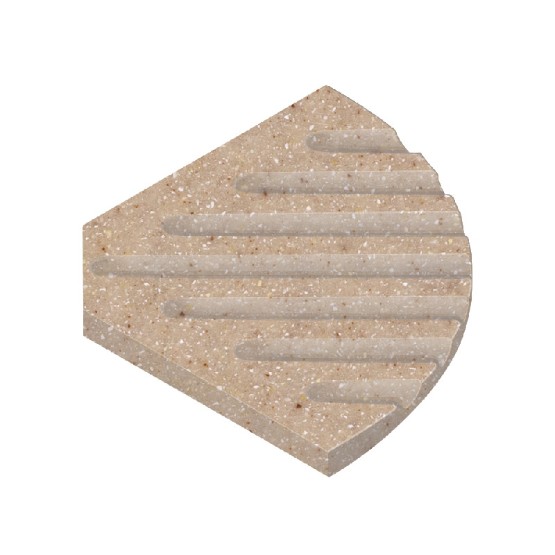 5-1/2-in Corner Soap Dish in Sand Castle