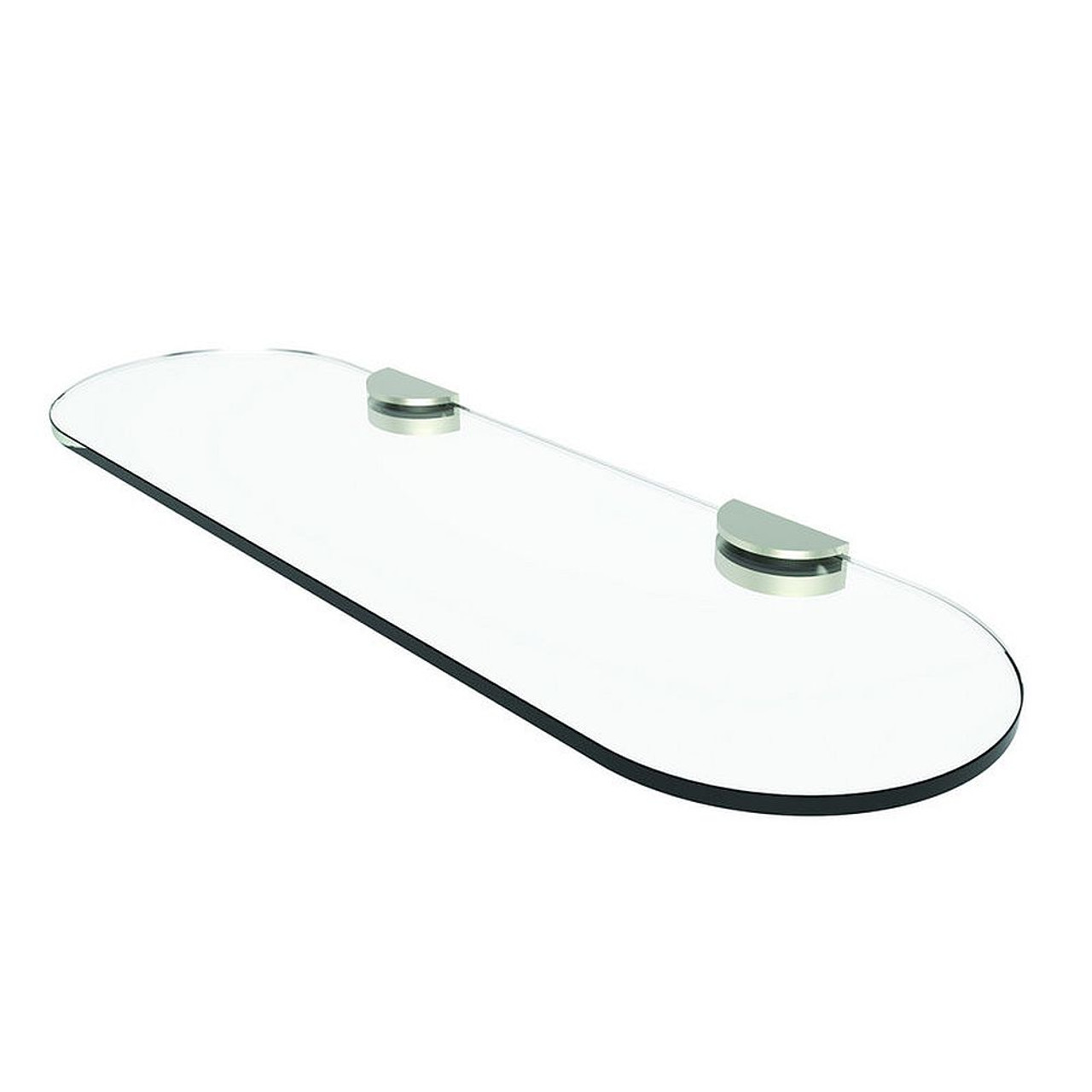 Ginger 0218T-18/SN 18in Tempered Shelf in Satin Nickel Ginger 0218T-18/SN 18in Tempered Shelf in Satin Nickel