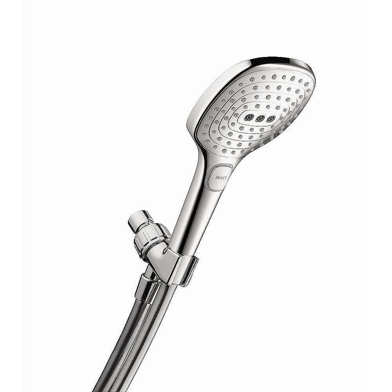 Hansgrohe 04541000 Raindance Select E 2.5 GPM 3-Jet Handshower Set 120, In Chrome Hansgrohe 04541000 Raindance Select E 2.5 GPM 3-Jet Handshower Set 120, In Chrome