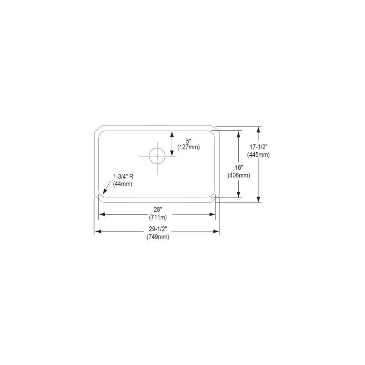 Elkay ELUH281610PD Stainless Steel Single Bowl Undermount Sink Kit with Perfect Drain in Lustrous Highlighted Satin