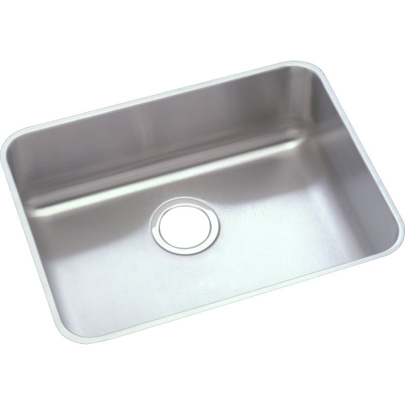 Elkay ELUHAD191650 Stainless Steel Single Bowl Undermount Sink in Lustrous Highlighted Satin