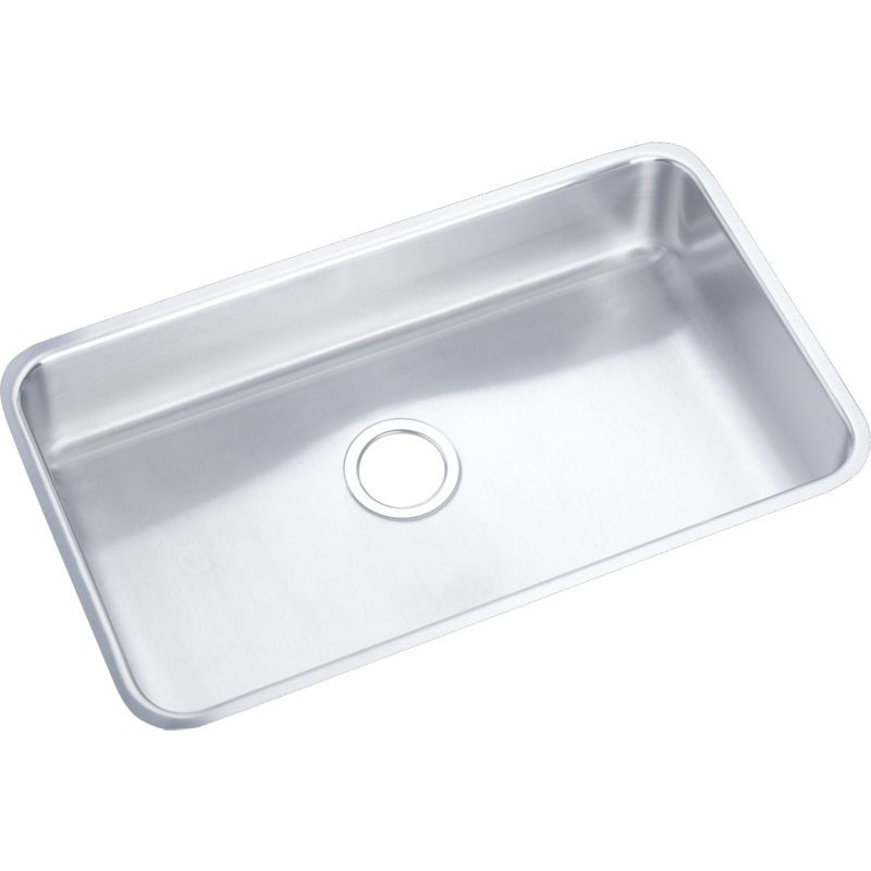 Elkay ELUHAD281645 Stainless Steel Single Bowl Undermount Sink in Lustrous Highlighted Satin