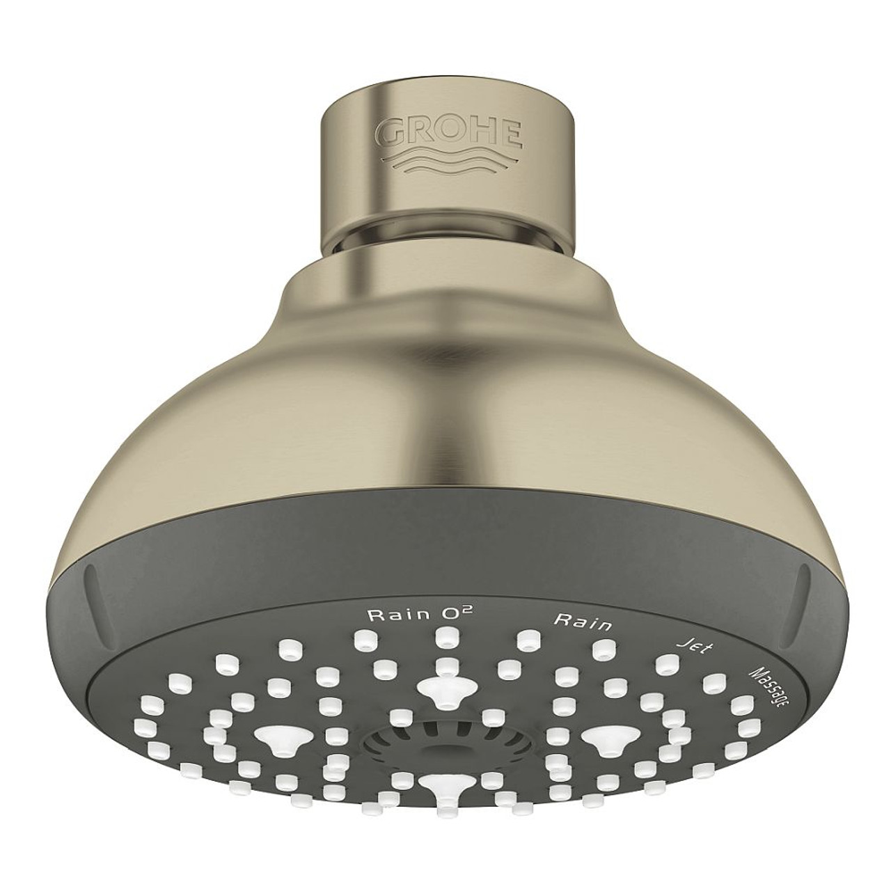 Grohe 26044EN1 New Tempesta 100 4-Sprays Shower Head with 1.75 gpm Flow in Brushed Nickel Grohe 26044EN1 New Tempesta 100 4-Sprays Shower Head with 1.75 gpm Flow in Brushed Nickel