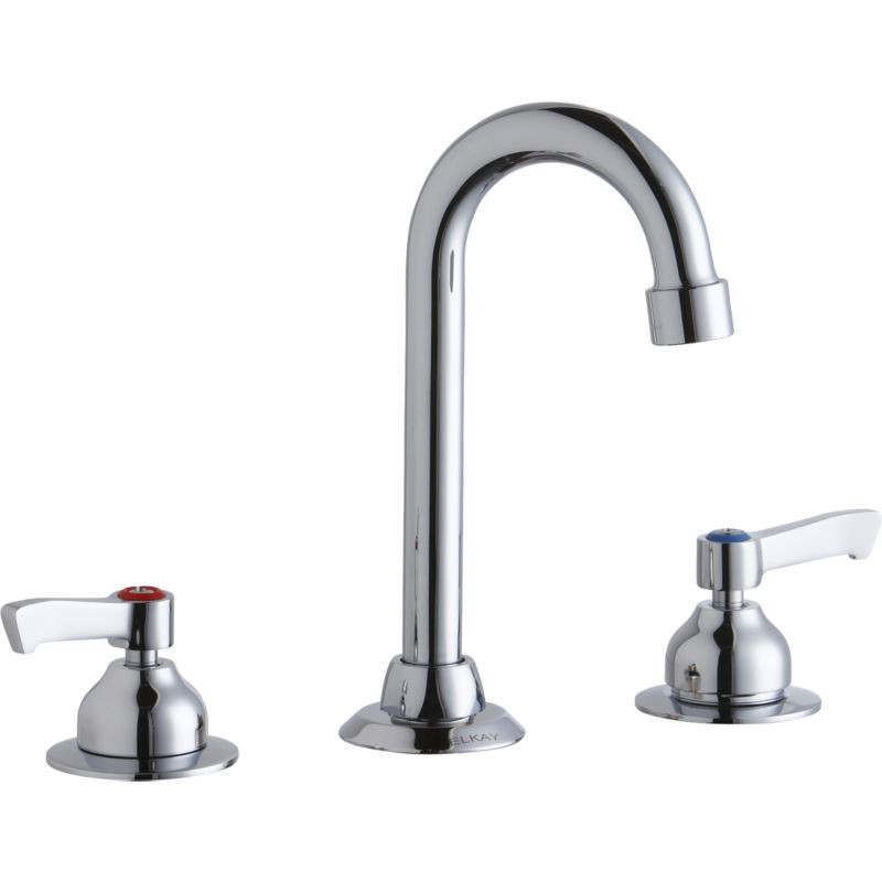Elkay LK800GN04L2 Commercial 3-Hole Faucet in Chrome