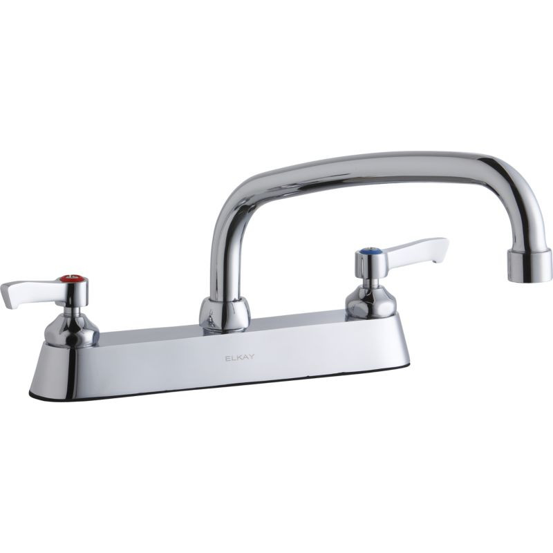 Elkay LK810AT10L2 Commercial 3-Hole Faucet in Chrome