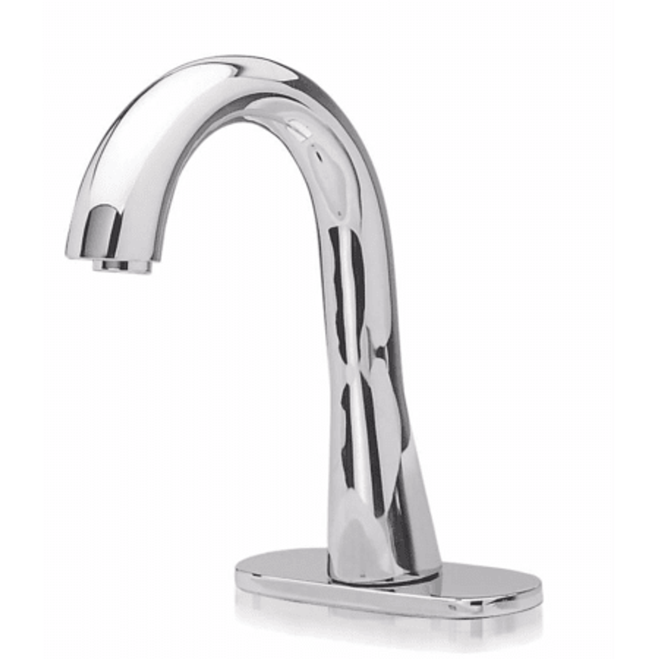 Gooseneck Electronic Bathroom Faucet with 10s Controller and Mixing Valve in Polished Chrome, 0.5 GPM Gooseneck Electronic Bathroom Faucet with 10s Controller and Mixing Valve in Polished Chrome, 0.5 GPM