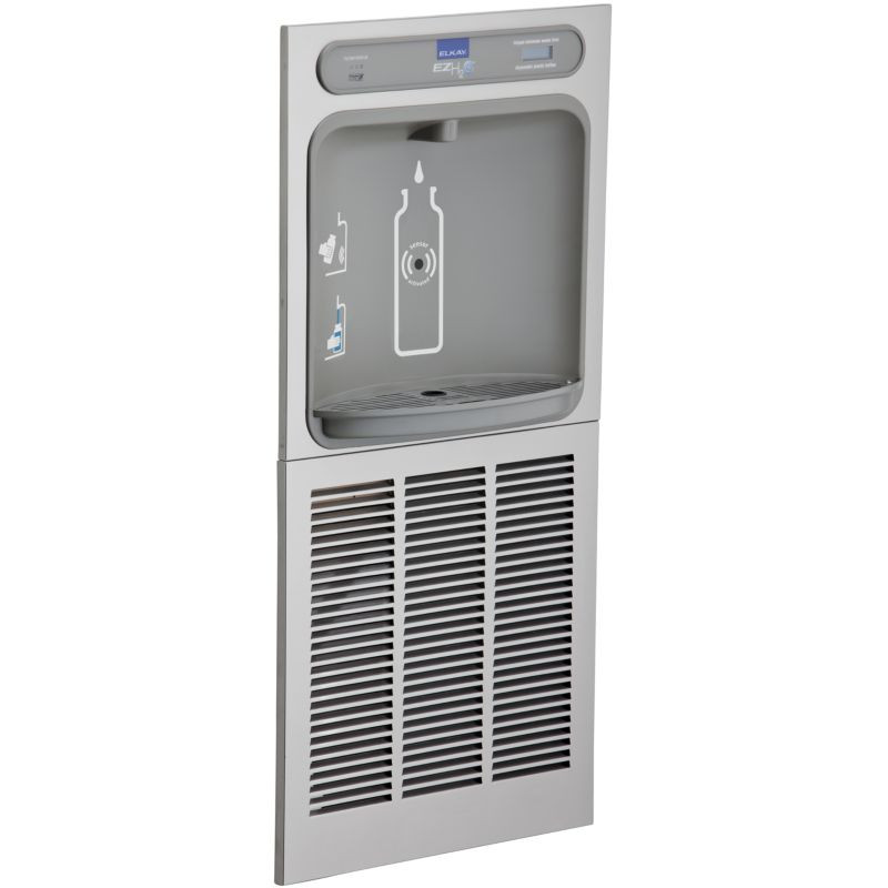 Elkay LZWSGRN8K Filtered Bottle Filling Station In-Wall with Green Chiller in Stainless Steel