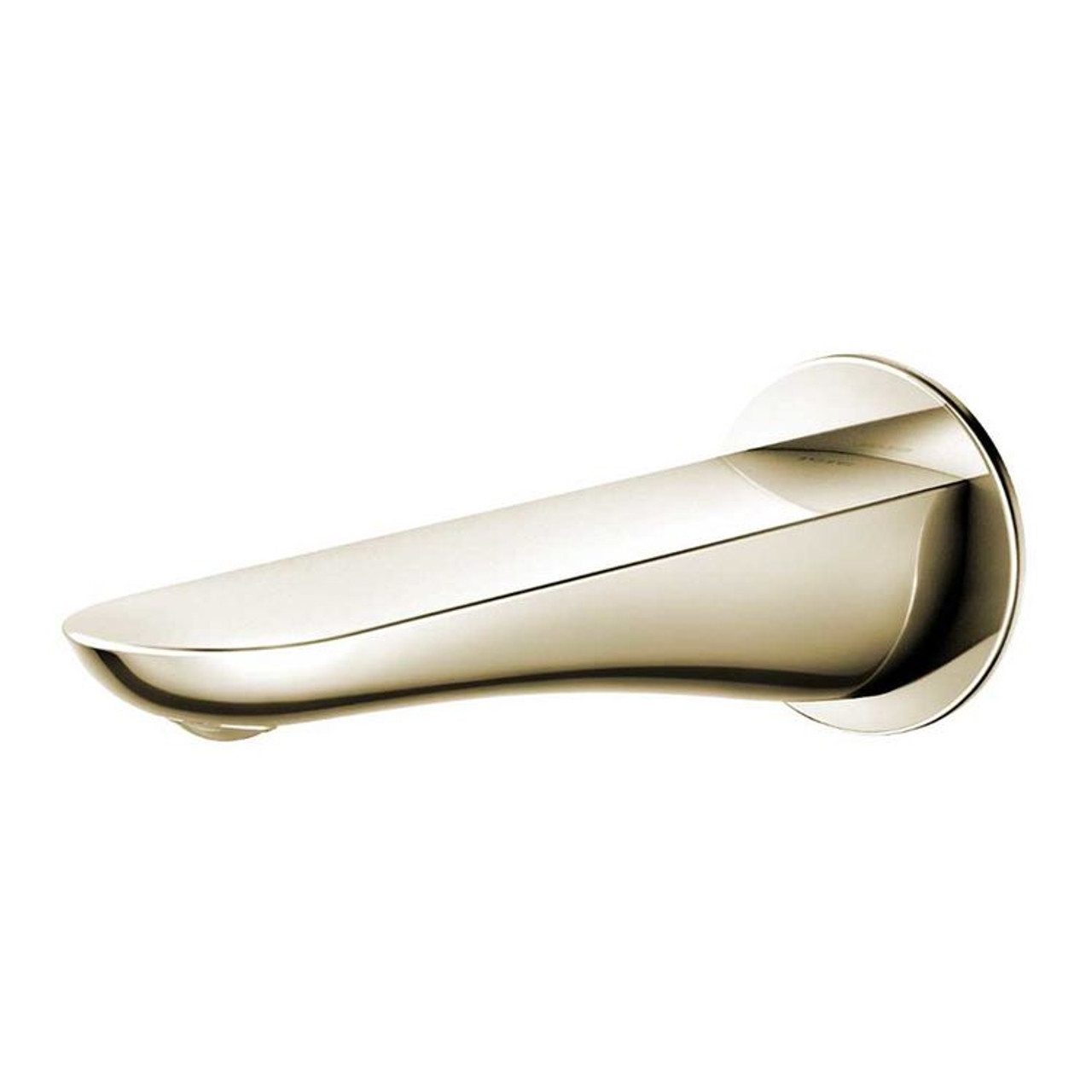 Modern R Tub Spout in Polished Nickel