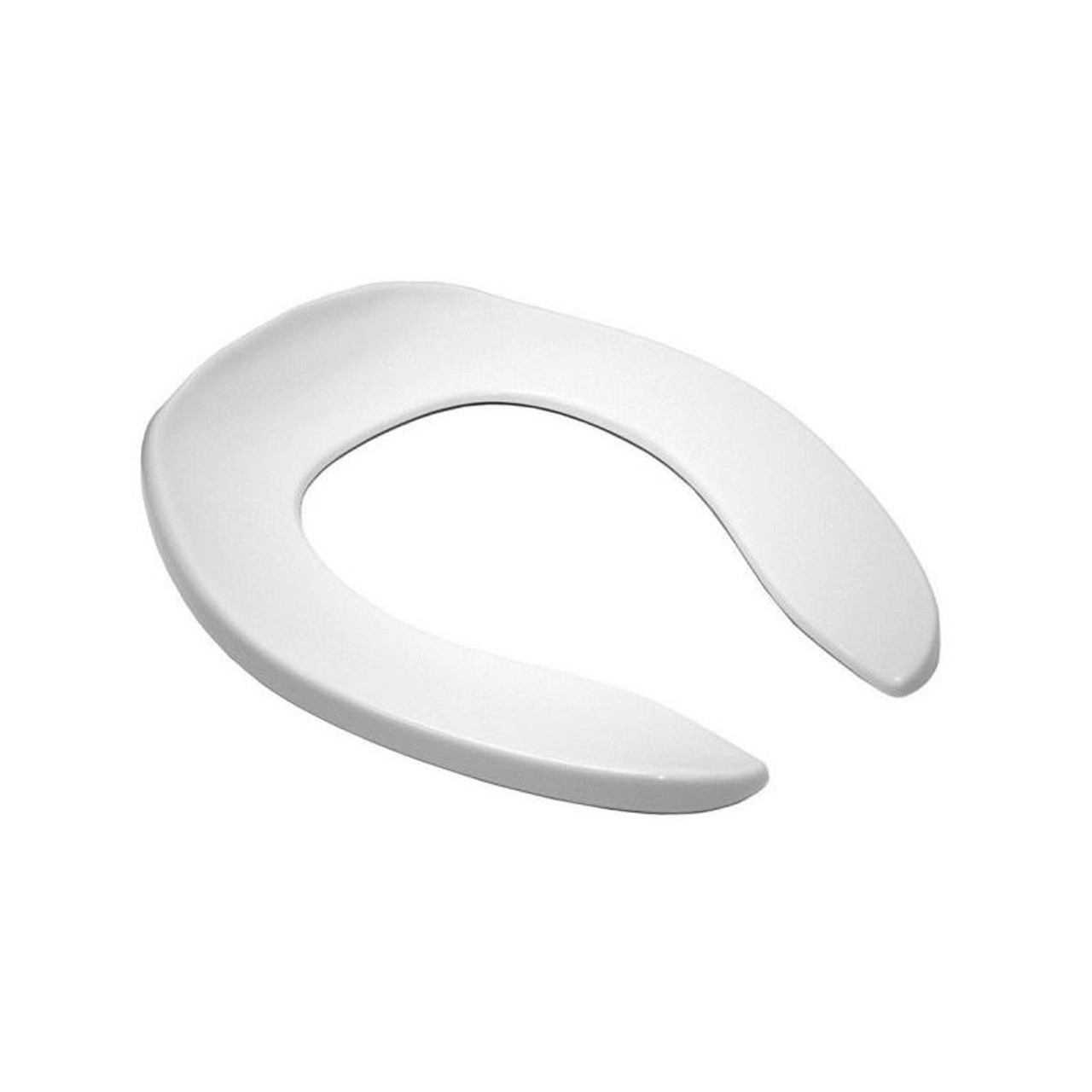 Elongated Open-Front Toilet Seat in Cotton