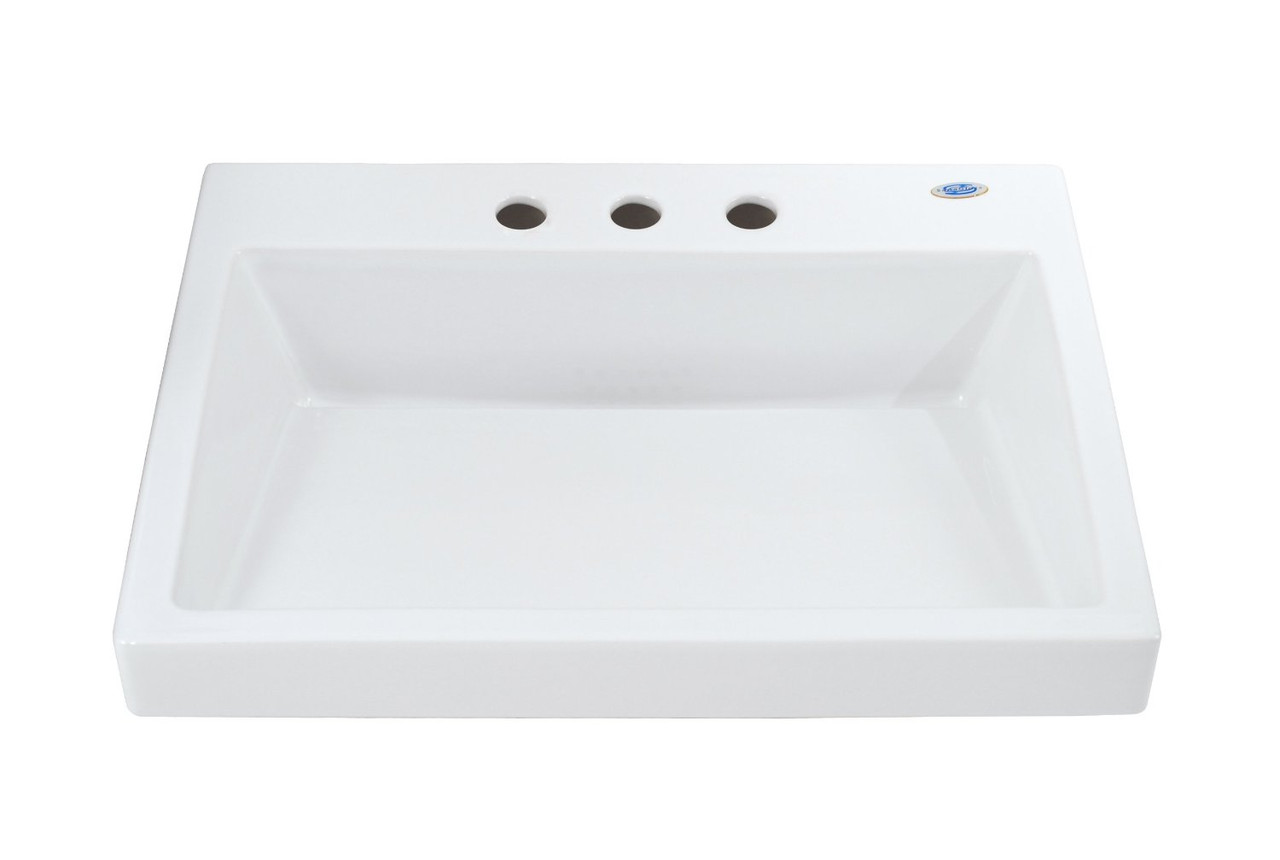 Toto LT171.8G#01 23-5/8-in Fireclay Vessel Sink with SanaGloss Ceramic Glaze in Cotton