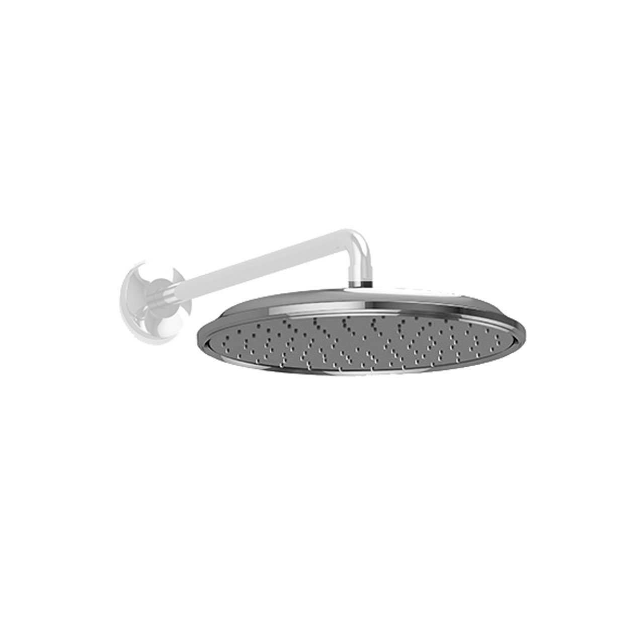 Classic 2 GPM Single Function 12-in Rain Shower Head in Brushed Nickel