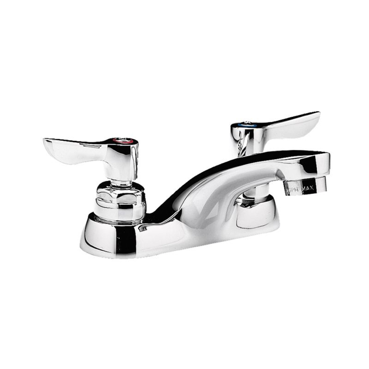 Commercial Centerset 0.5 GPM Faucet with Lever Handles in Chrome