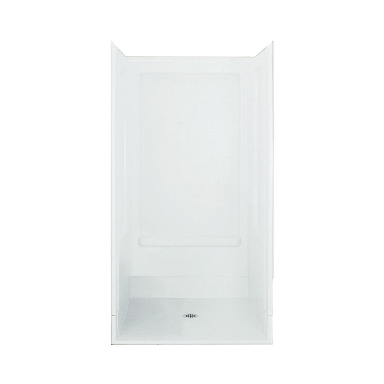 Sterling 62050106-0 72-in x 39.375-in x 39.375-in Vikrell Wall and Floor 4-Piece Alcove Shower Kit in White Sterling 62050106-0 72-in x 39.375-in x 39.375-in Vikrell Wall and Floor 4-Piece Alcove Shower Kit in White