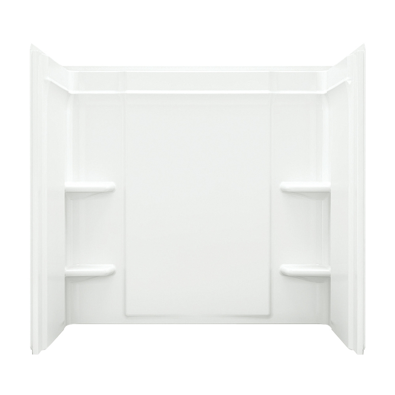 55-in x 60-in x 31.25-in Vikrell Bathtub Wall Surround in White 55-in x 60-in x 31.25-in Vikrell Bathtub Wall Surround in White