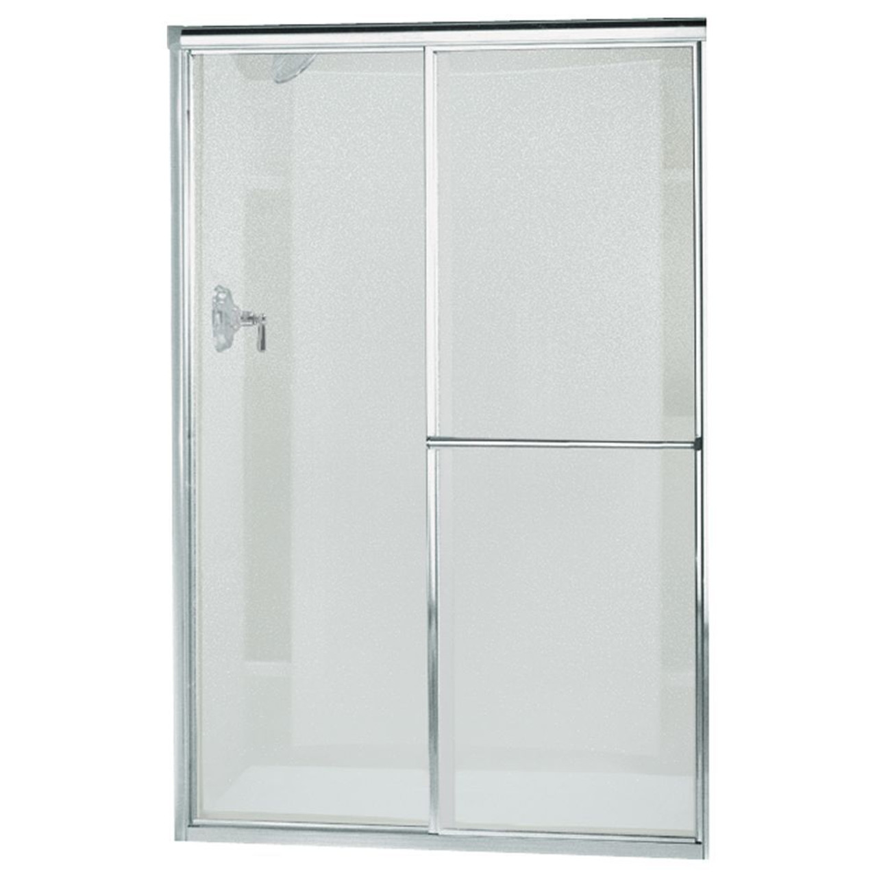 54-in to 59-in W x 65.5-in H Sliding Shower Door in Silver 54-in to 59-in W x 65.5-in H Sliding Shower Door in Silver