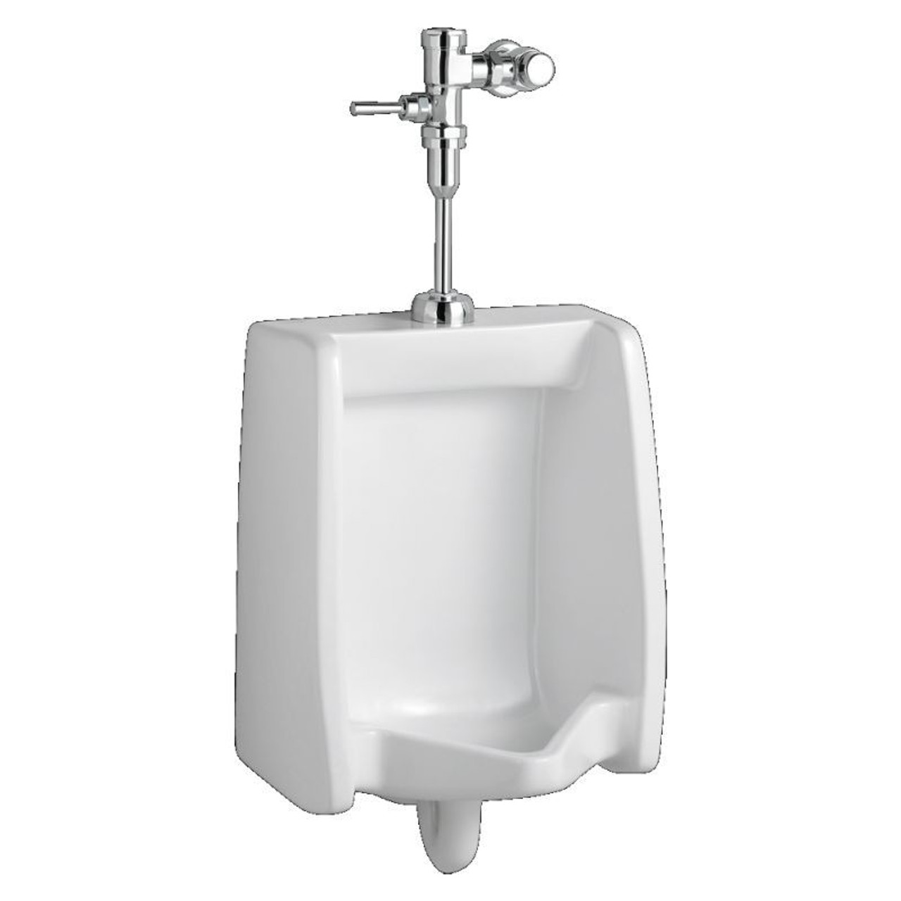 Commercial Urinal and Manual Flush Valve Combo