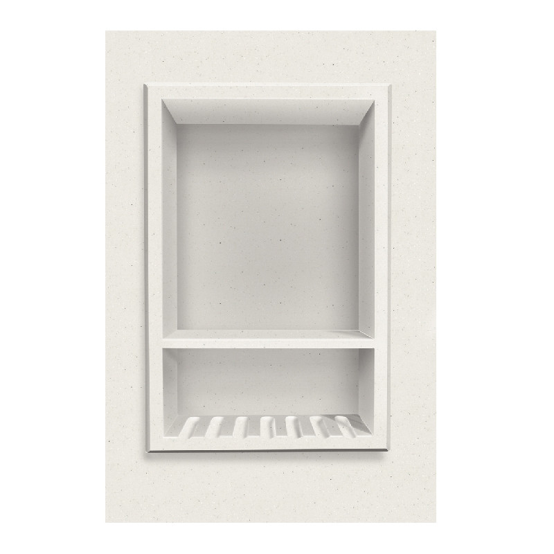 10-in x 15-in Recessed Shampoo Caddy in Matrix Summit