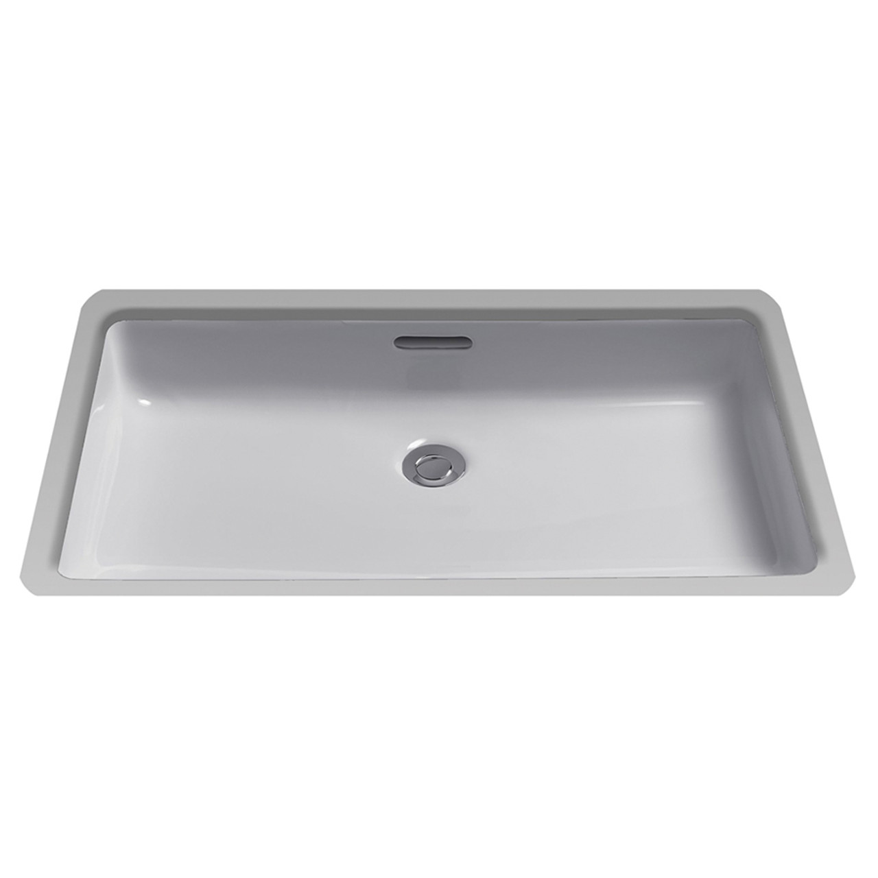20-1/2-in Undermount Bathroom Sink with Overflow and SanaGloss Ceramic Glaze in Colonial White 20-1/2-in Undermount Bathroom Sink with Overflow and SanaGloss Ceramic Glaze in Colonial White