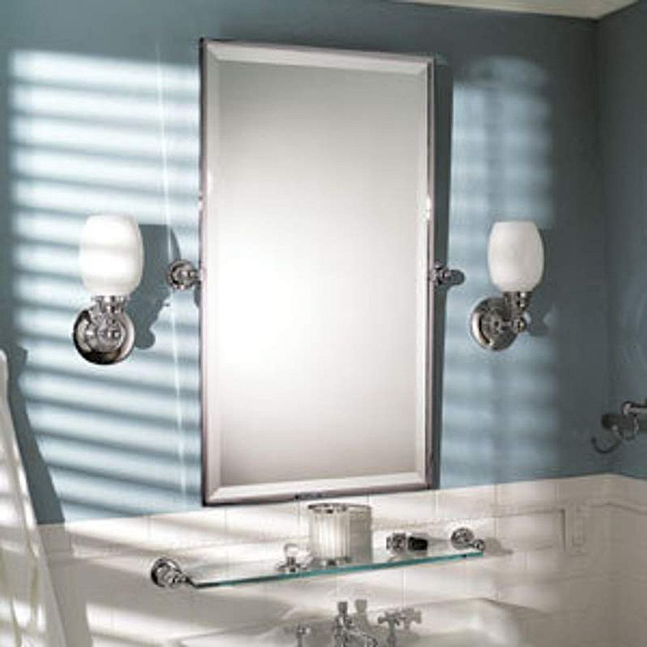 20in x 36in Framed Mirror in Satin Nickel 20in x 36in Framed Mirror in Satin Nickel