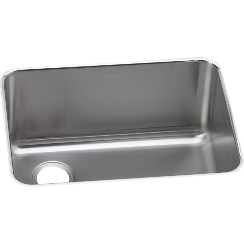 Elkay ELUH231712L Stainless Steel Single Bowl Undermount Sink in Lustrous Highlighted Satin