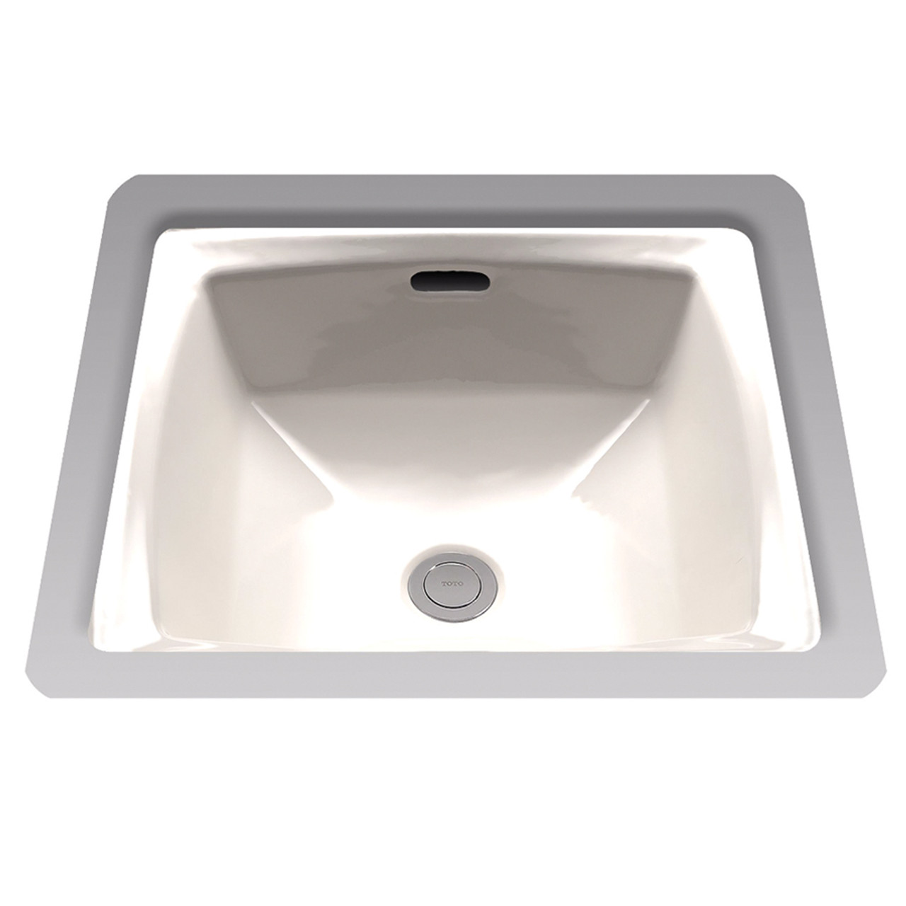 14-1/2-in Undermount Bathroom Sink with SanaGloss and Overflow Drain in Sedona Beige