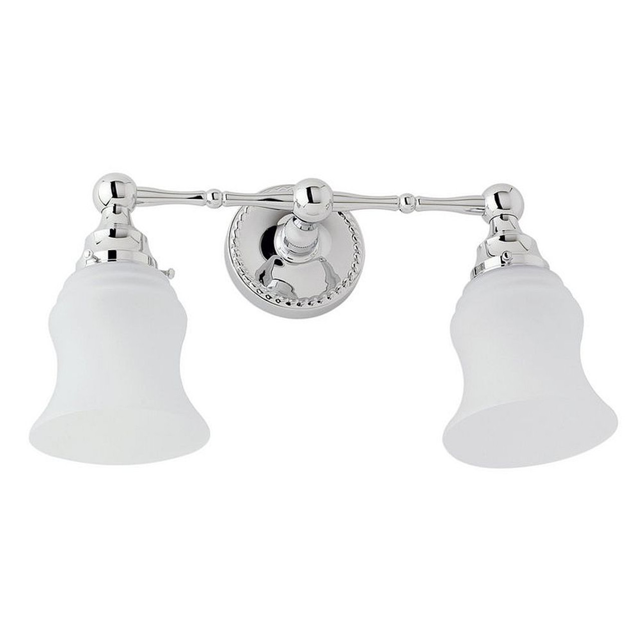 2 Light 17.1in Wide Bathroom Fixture in Polished Brass 2 Light 17.1in Wide Bathroom Fixture in Polished Brass