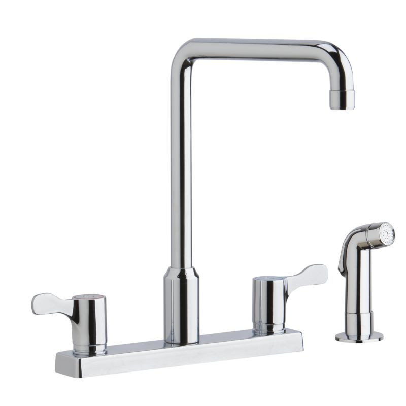 Kitchen 4-Hole Faucet in Chrome