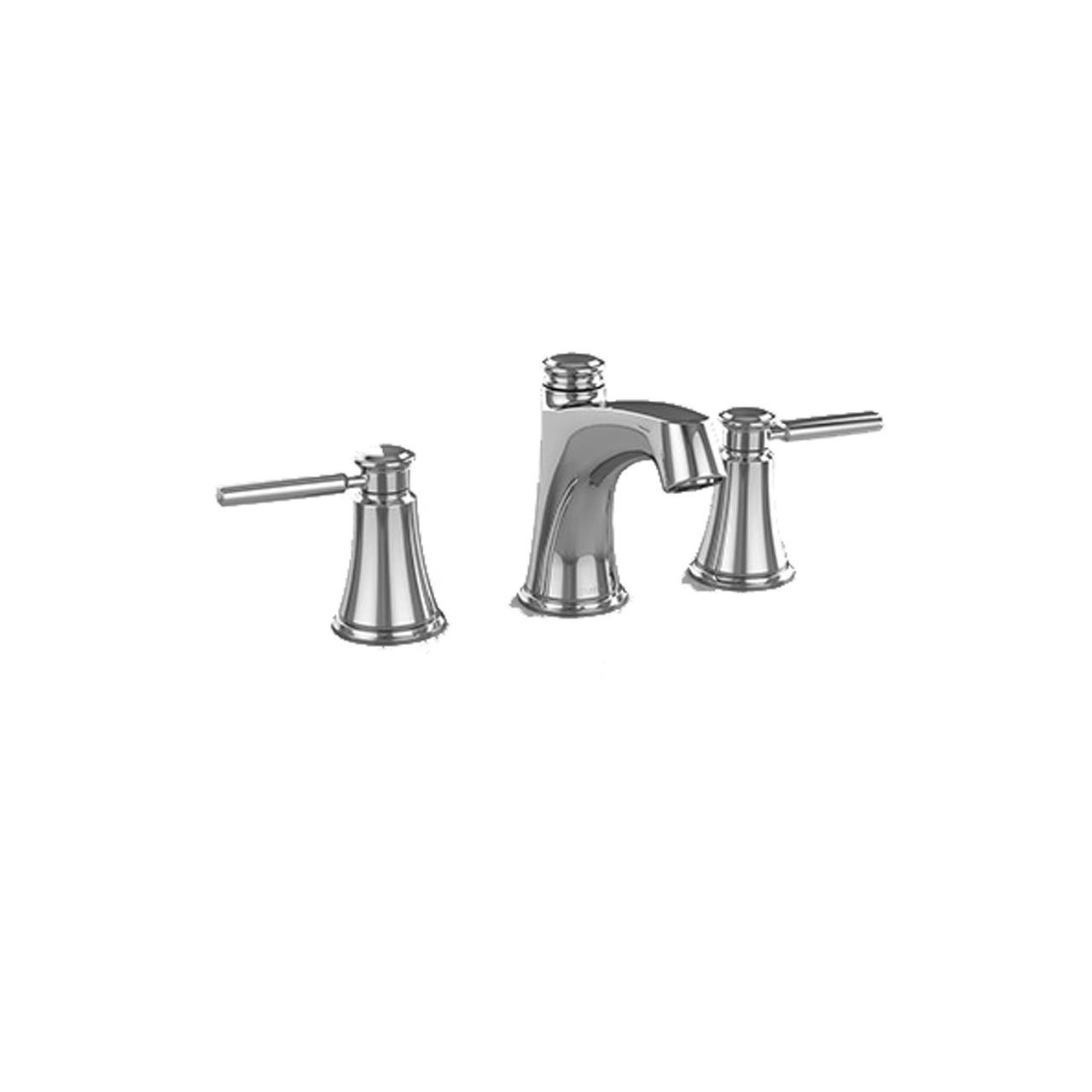 Toto TL211DD#PN Widespread Bathroom Faucet with Pop-Up Drain Assembly in Polished Nickel