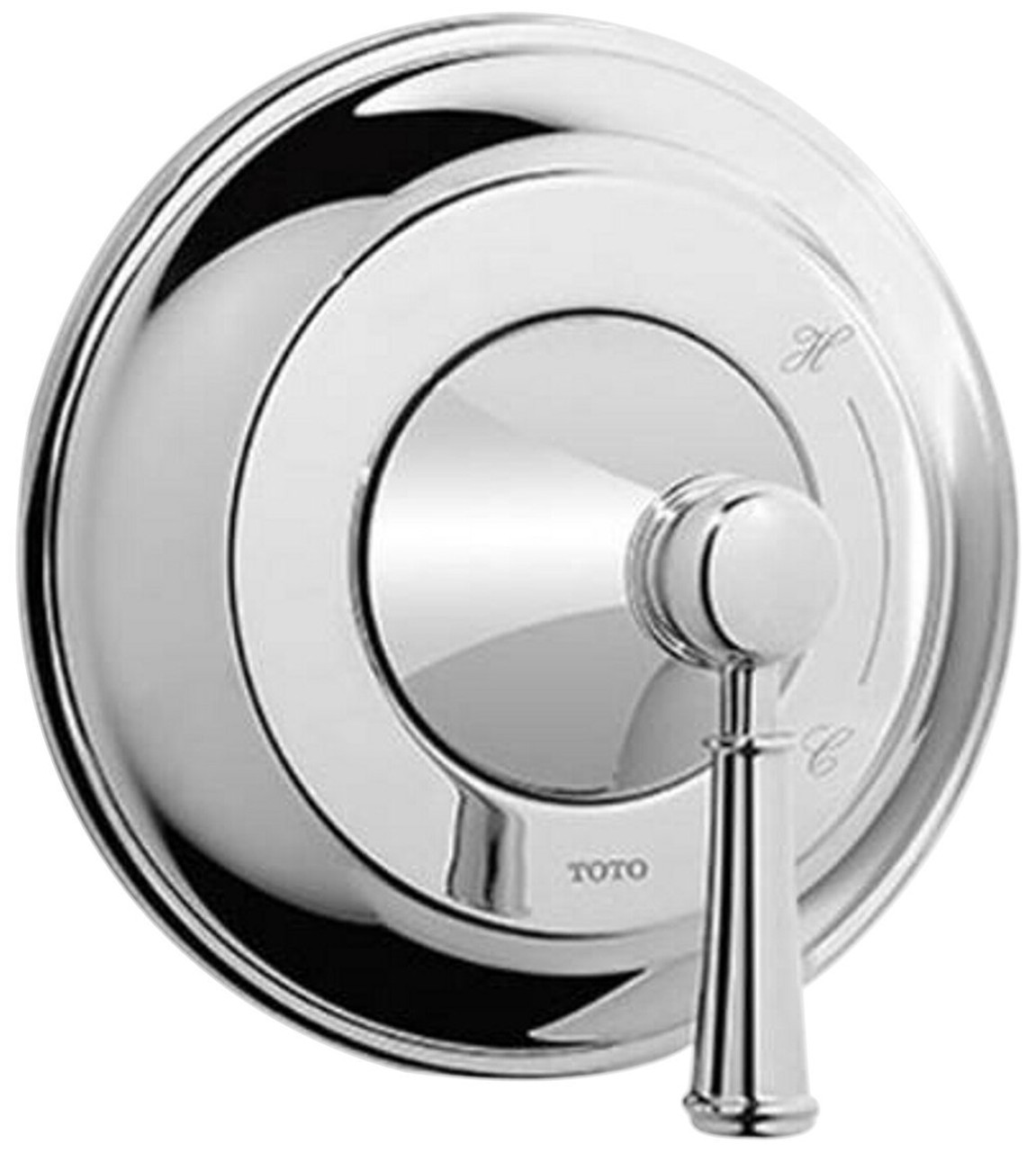 Pressure Balance Valve Trim with Lever Handle in Polished Nickel