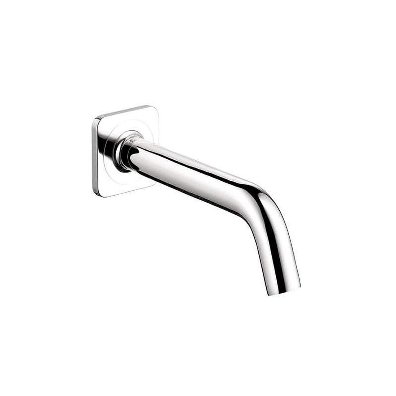 Tub Spout Wall Mounted Short Non Diverter in Chrome