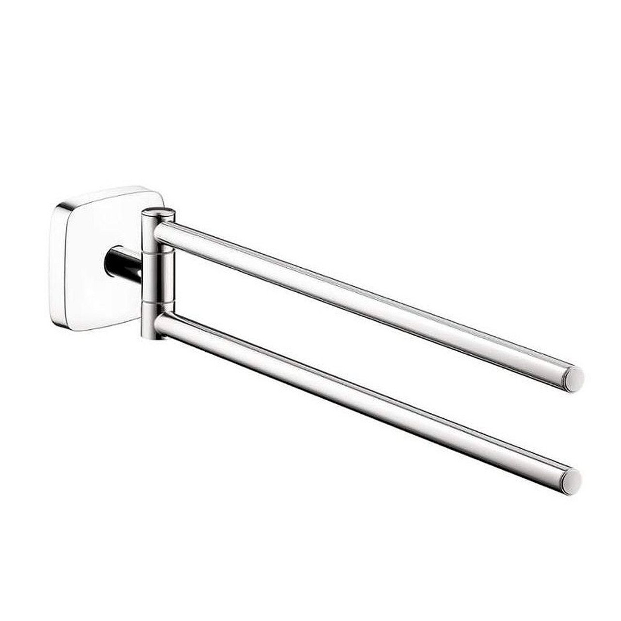 Hansgrohe 41512000 PuraVida 18in Dual Swivel Towel Bar in Chrome