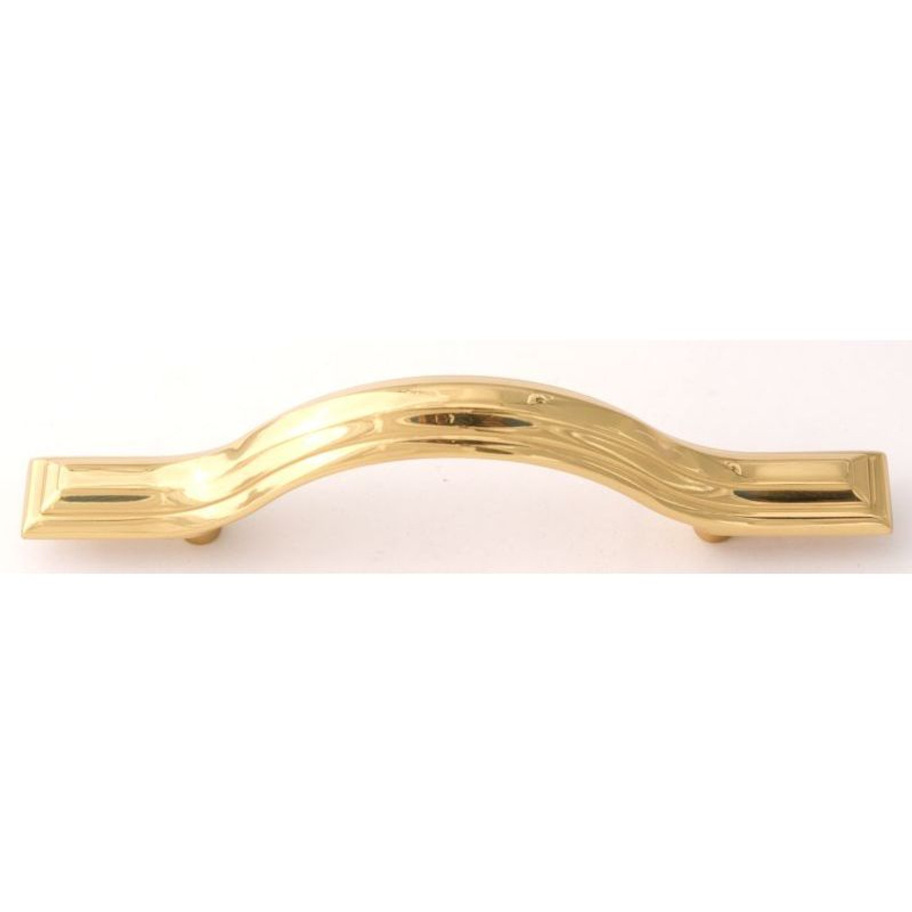 Alno Geometric A1510-3-PB Pull Transitional in Polished Brass