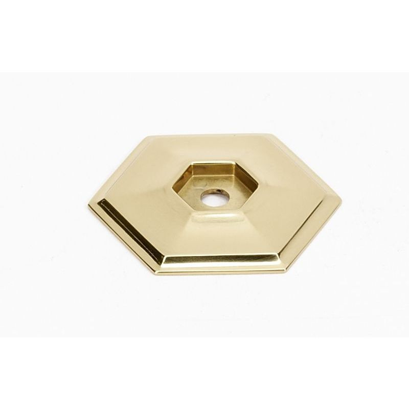 Backplate Modern 1-5/8-in in Polished Brass