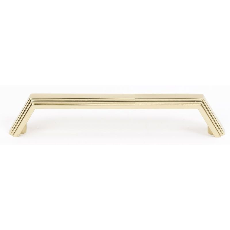 Alno Nicole A427-35-PB Modern Pull in Polished Brass