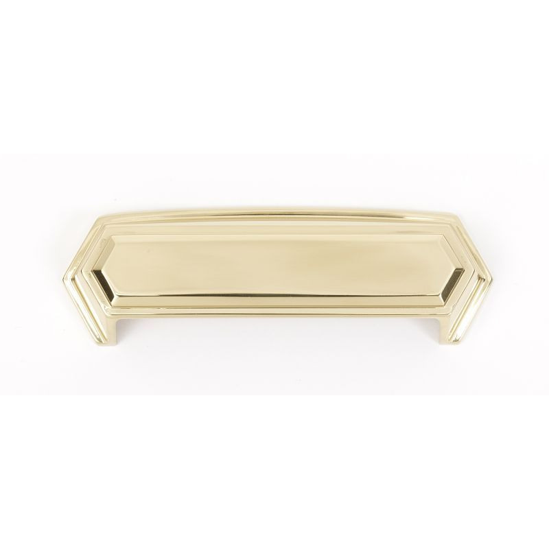 Alno Nicole A429-PB Cup Pull Modern in Polished Brass