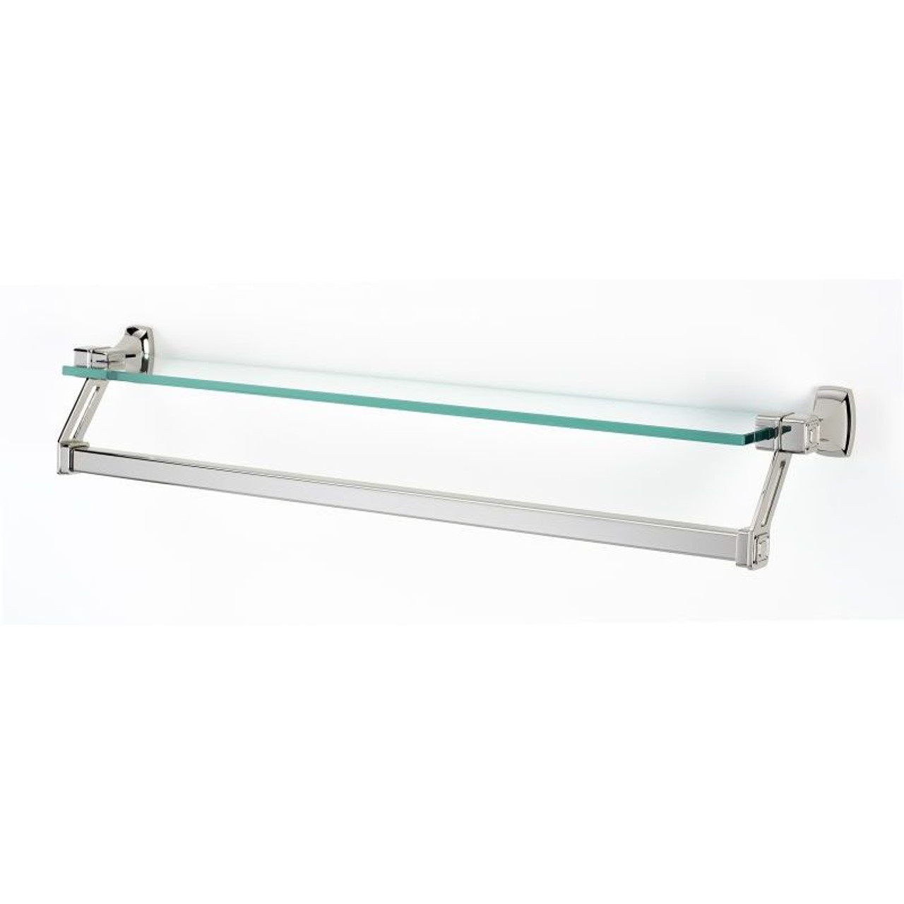 Alno Cube A6527-25-PN Modern Towel Bar in Polished Nickel