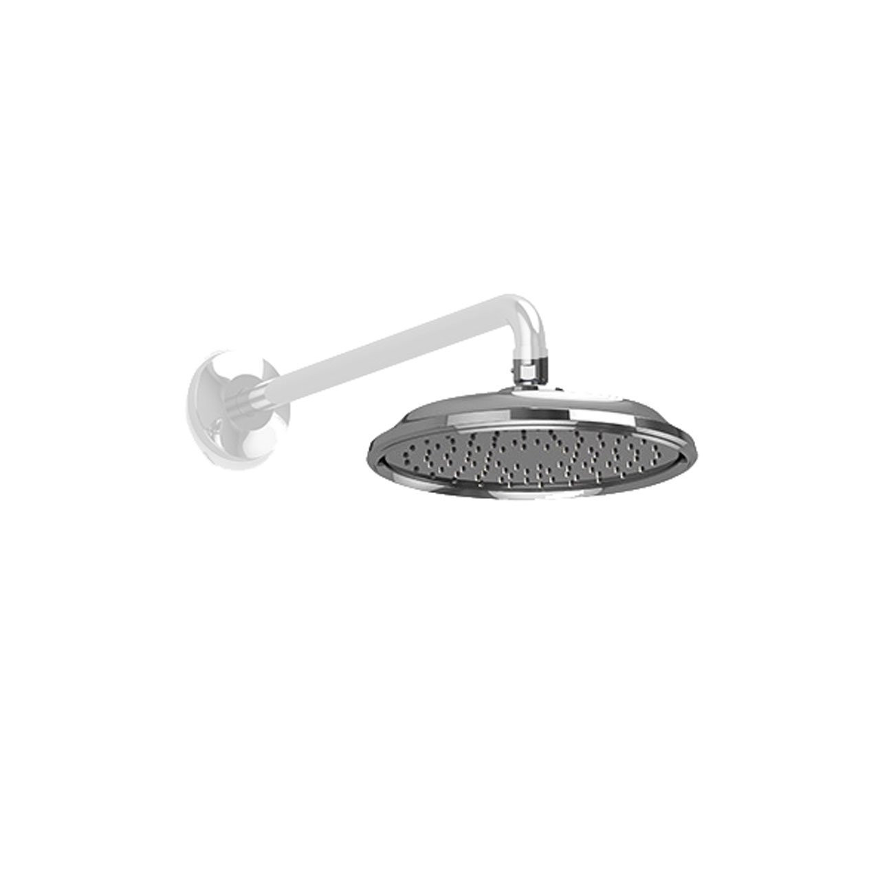 Modern 2.5 GPM Single Function 8-in Rain Shower Head in Polished Chrome
