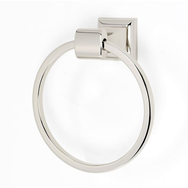 Modern Towel Ring 6-1/8-in in Polished Nickel
