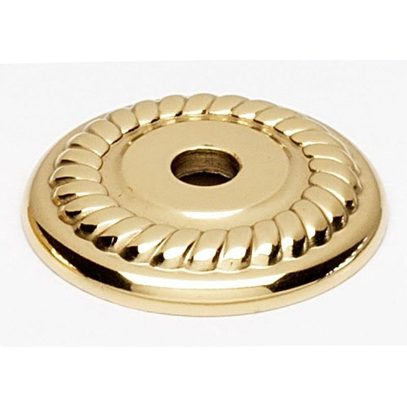 Backplate Traditional 1-in in Polished Brass