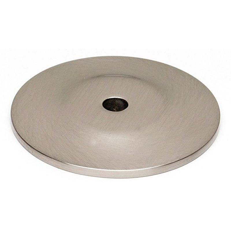 Knob Backplate Traditional 1-1/4-in in Satin Nickel