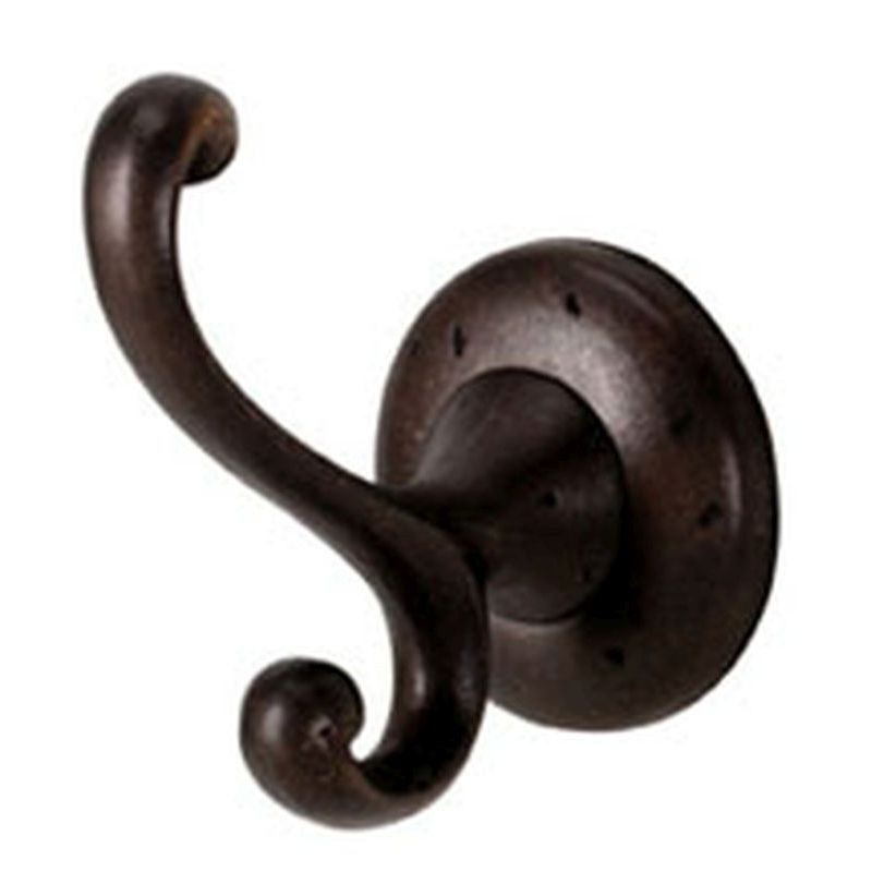 Bath Robe Hook Rustic in Dark Bronze
