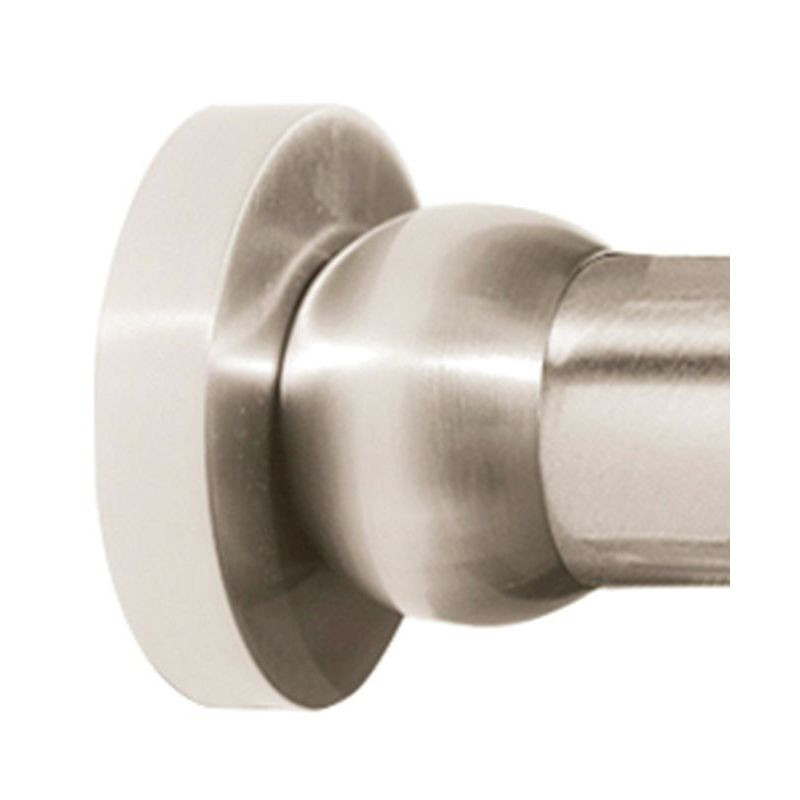 Modern Shower Rod Brackets 2-in in Satin Nickel