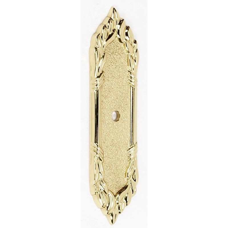 Backplate Traditional 4-1/4-in in Polished Brass