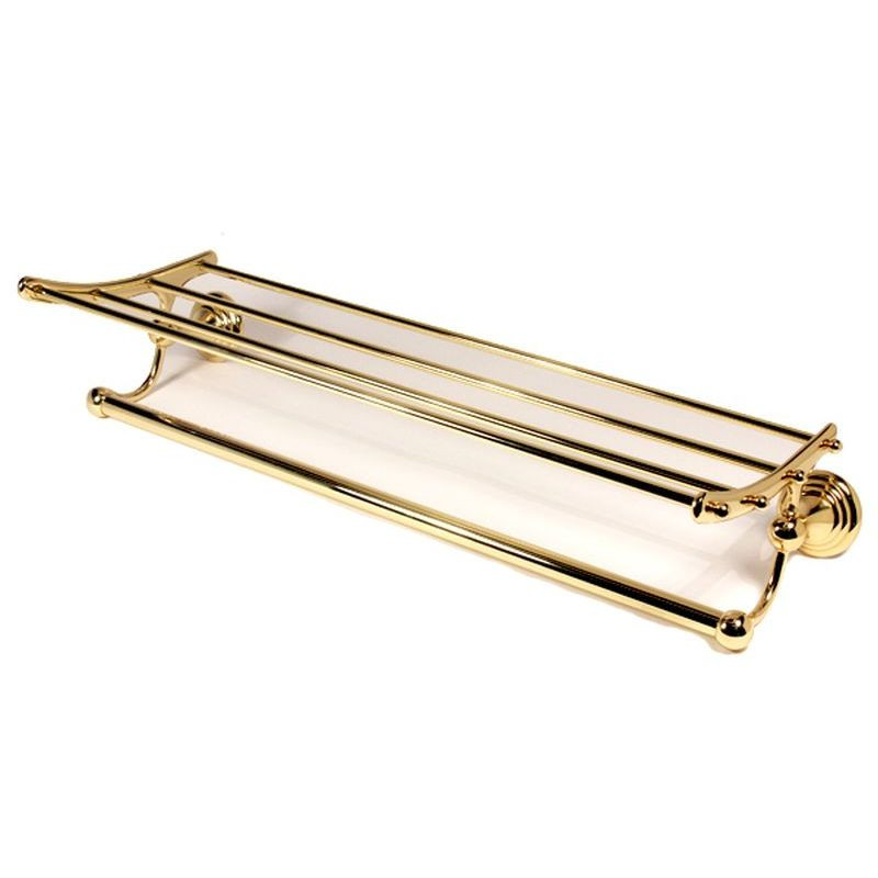 Towel Rack Traditional in Polished Brass