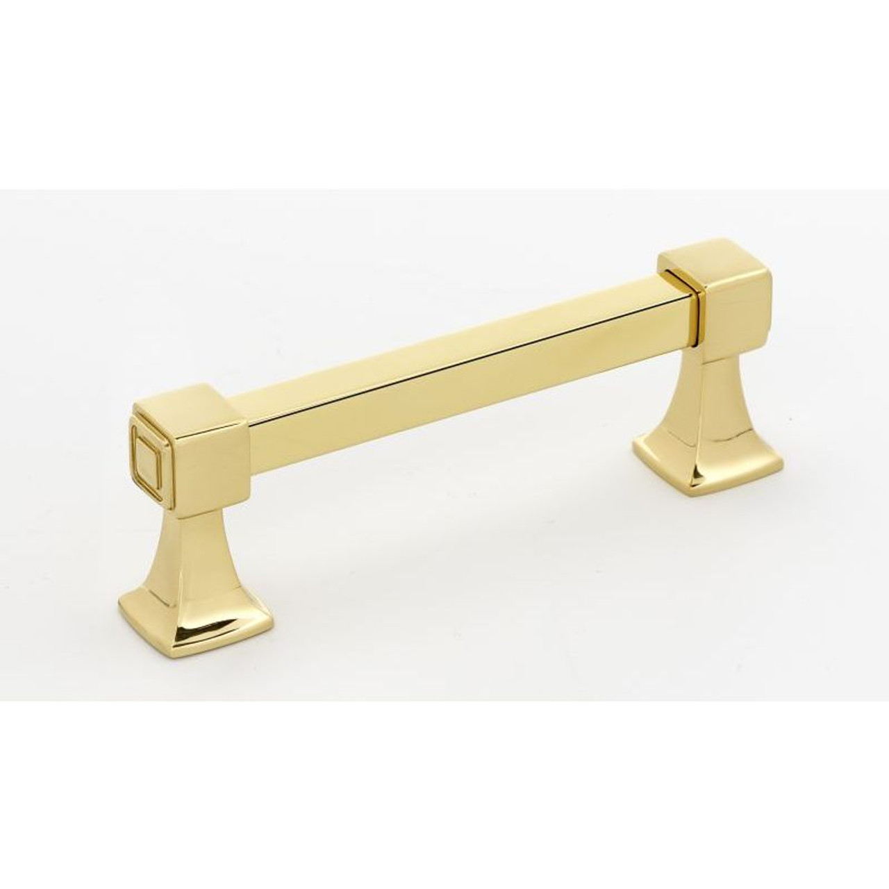 Alno Cube A985-35-PB Modern Pull in Polished Brass