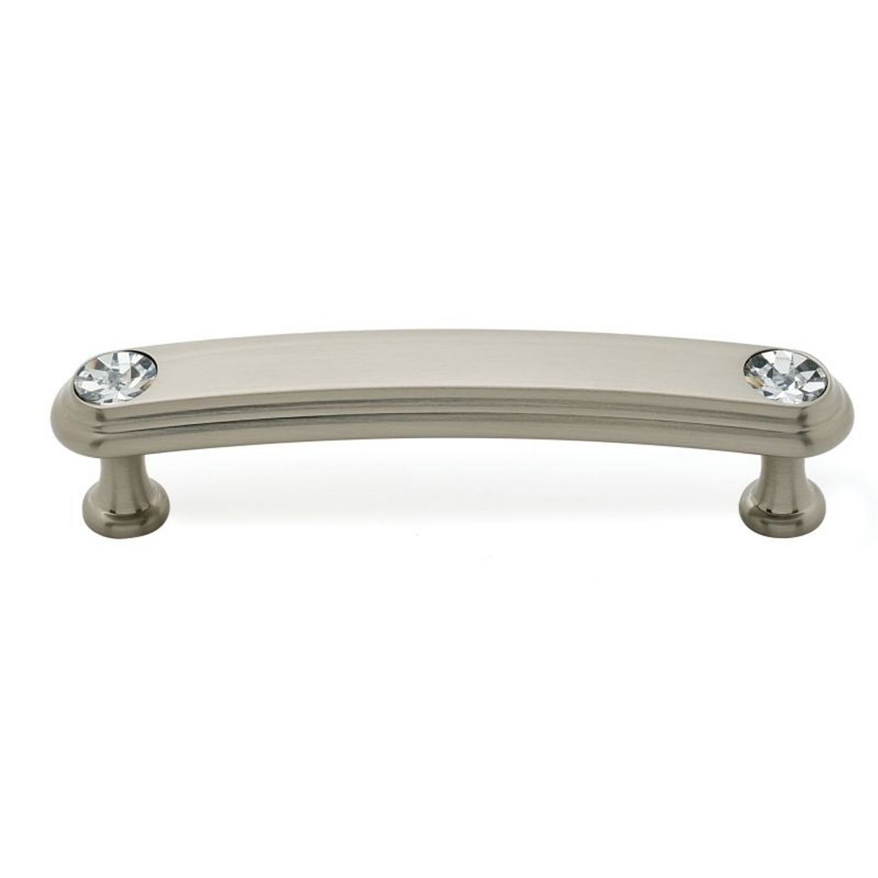 Alno Crystal C211-35-SN Pull Traditional in Satin Nickel