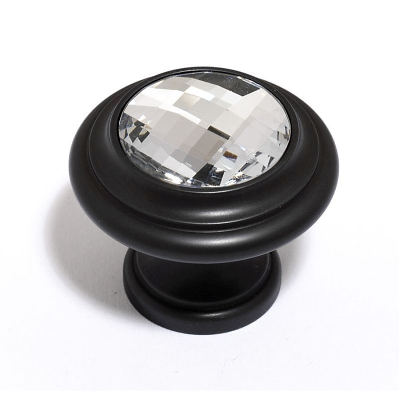 Alno Crystal C211-CLR/BRZ Traditional Knob in Bronze