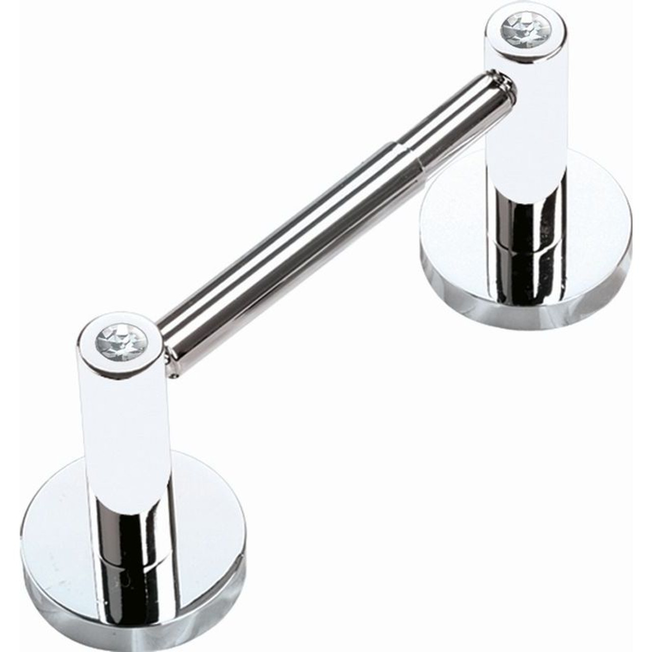 Alno Contemporary I Crystal C8360-PC Modern Tissue Holder in Polished Chrome