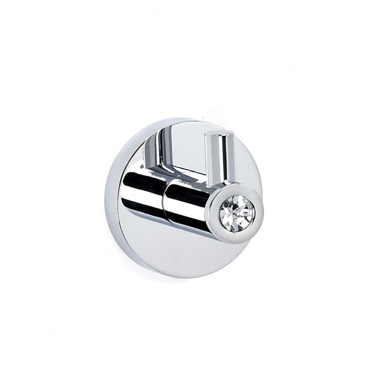 Alno Contemporary I Crystal C8380-PC Modern Robe Hook in Polished Chrome