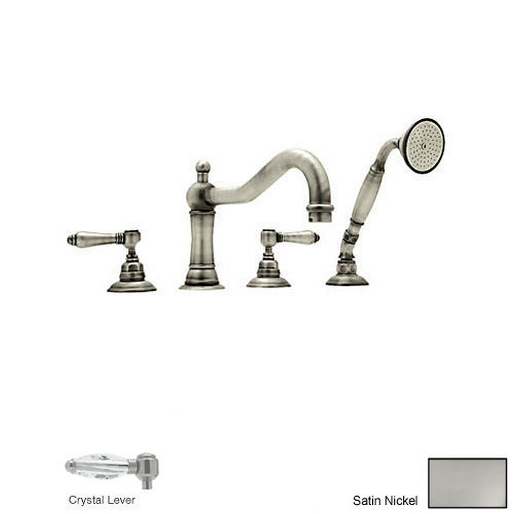 Roman Tub Filler Faucet in Satin Nickel